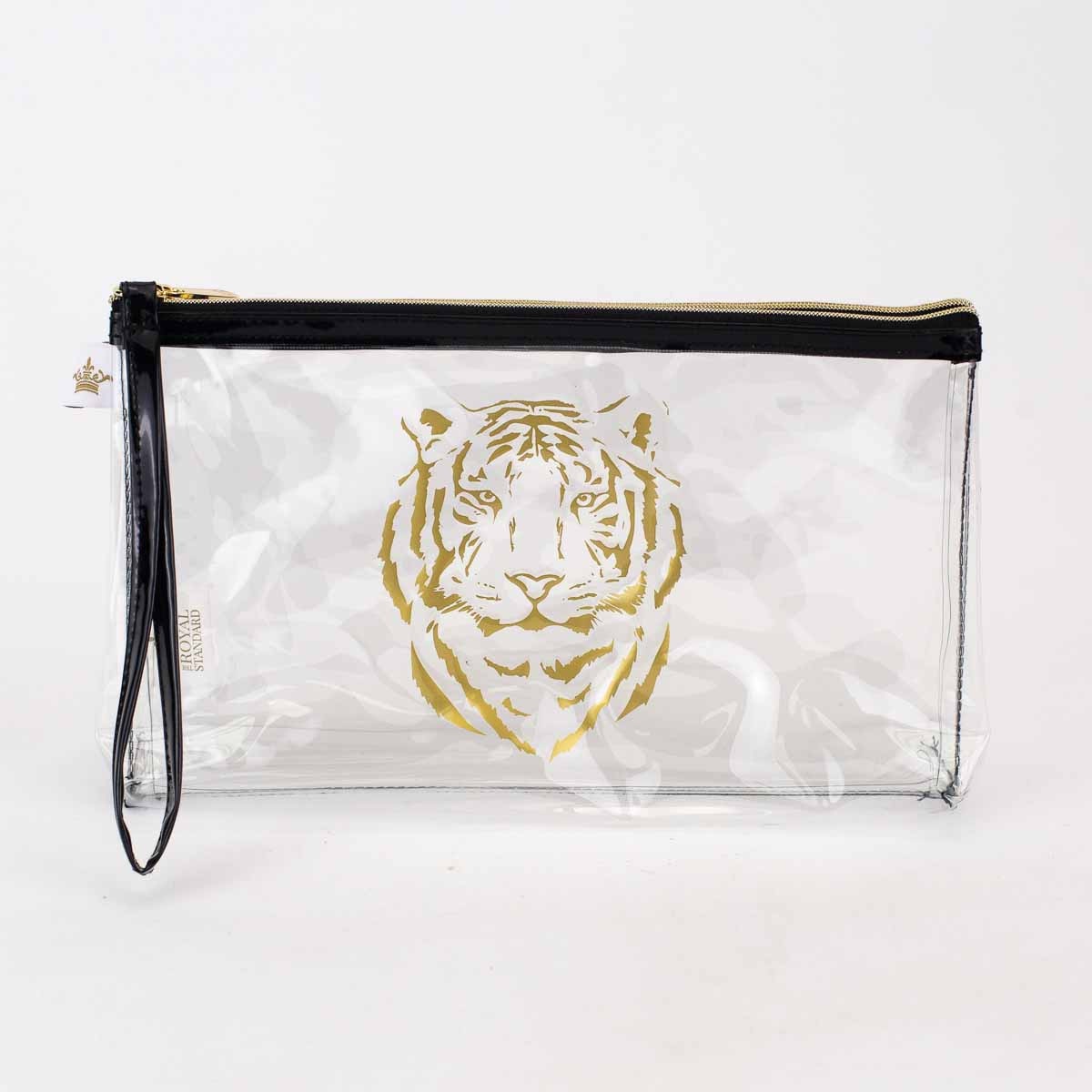 NolaCajun Tiger Clear Organizer Louisiana LSU Tiger Spirit Clear Bag New Orleans