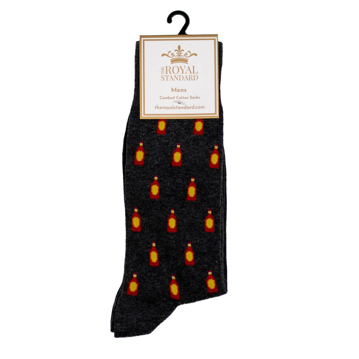 NolaCajun Men's Hot Sauce Socks Louisiana Cajun Hot Sauce Humor Novelty Socks