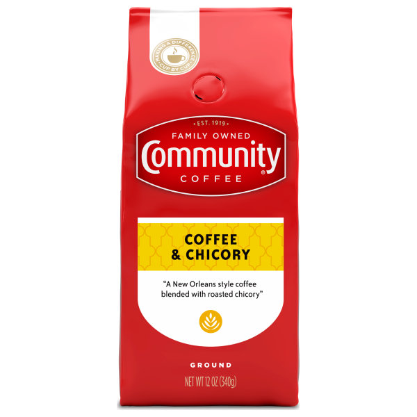 Community Coffee New Orleans Blend Coffee and Chicory - Louisiana Dark Roast Coffee