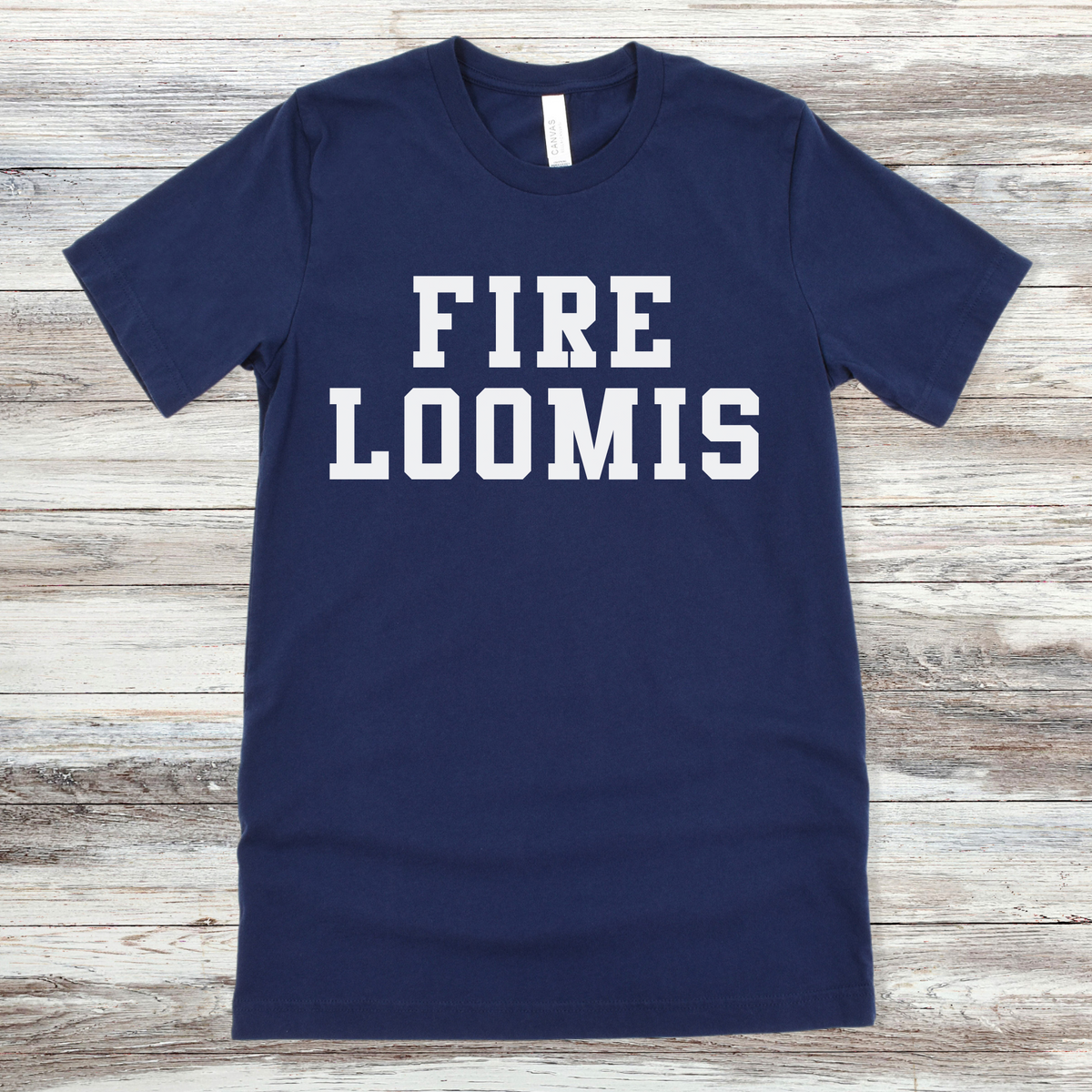 NolaCajun Fire Loomis Tshirt Flat View Louisiana Cajun Graphic Tee Gift