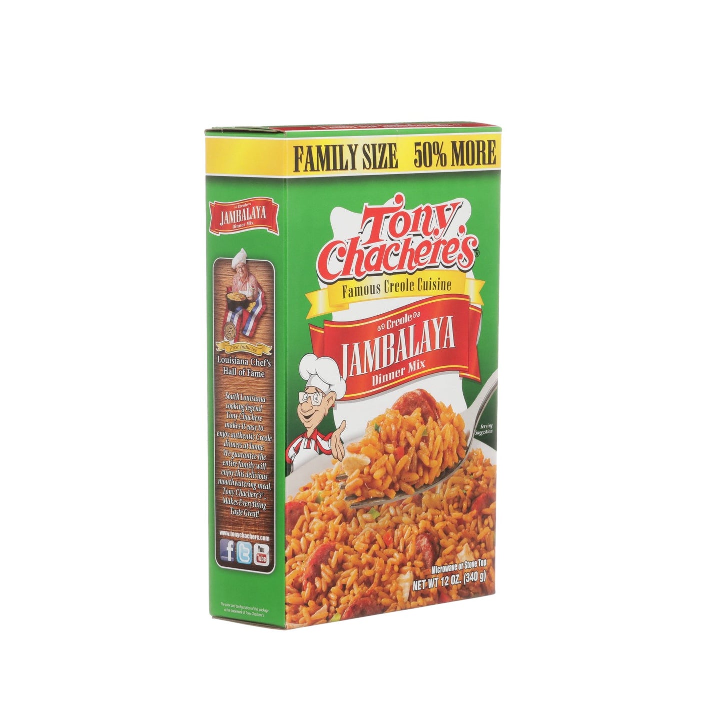 NolaCajun Tony Chachere's Creole Jambalaya Mix Package Louisiana Cajun Jambalaya