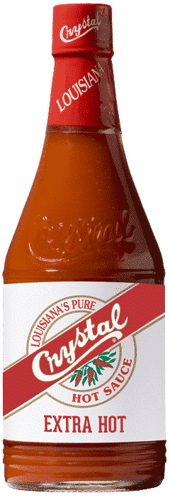 NolaCajun Crystal Extra Hot Sauce Louisiana style fiery hot sauce bottle