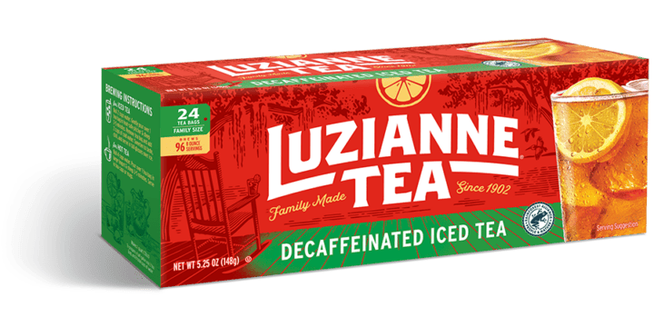 NolaCajun Luzianne Tea Decaffeinated Louisiana Decaf Sweet Tea Southern