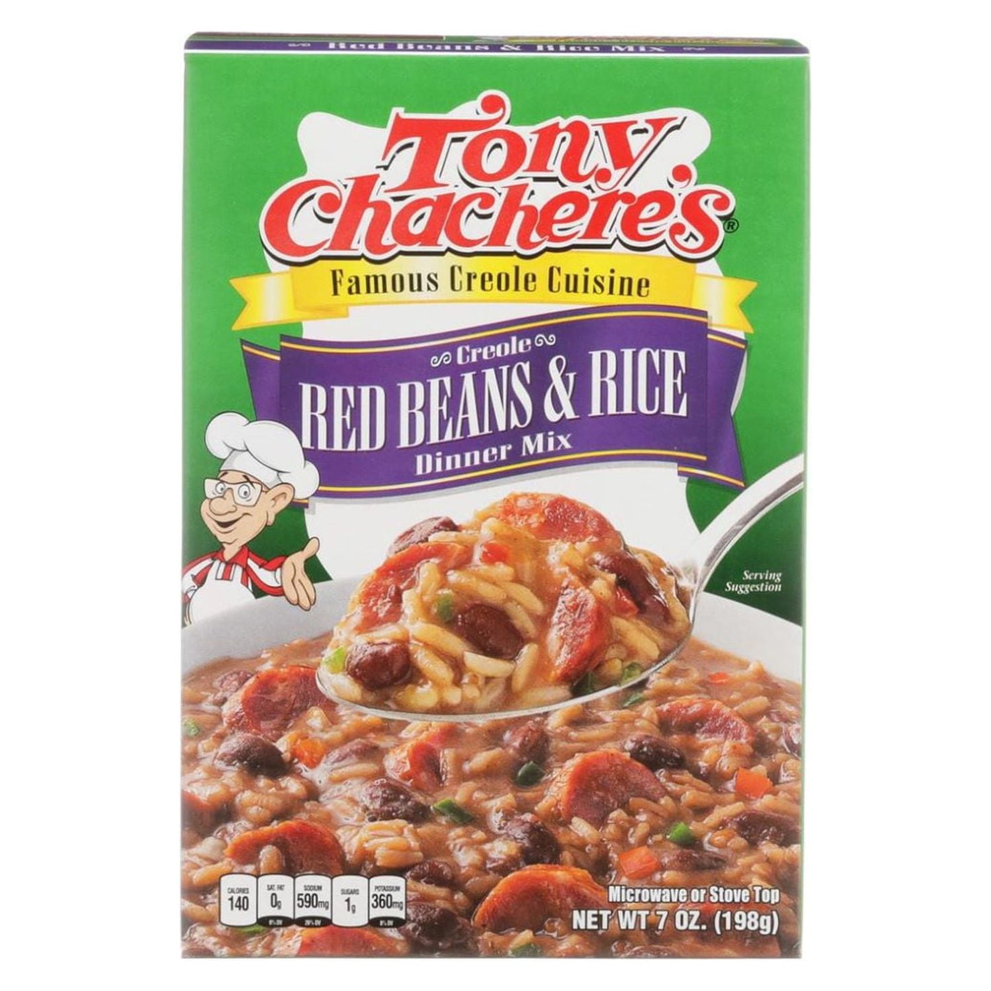 NolaCajun Tony Chachere's Red Beans and Rice Mix Louisiana Cajun Red Beans