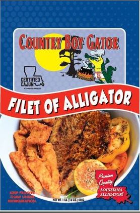 NolaCajun Country Boy Louisiana Alligator Filet fresh Cajun bayou alligator meat filet