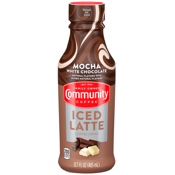 NolaCajun Community Coffee Mocha White Chocolate Iced Latte Louisiana