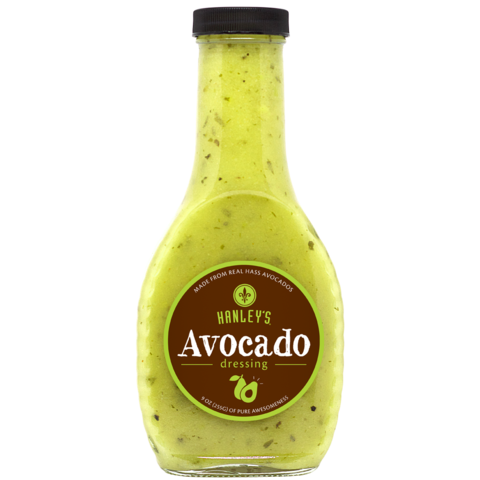 NolaCajun Hanley's Avocado Dressing Louisiana Creole avocado salad dressing bottle