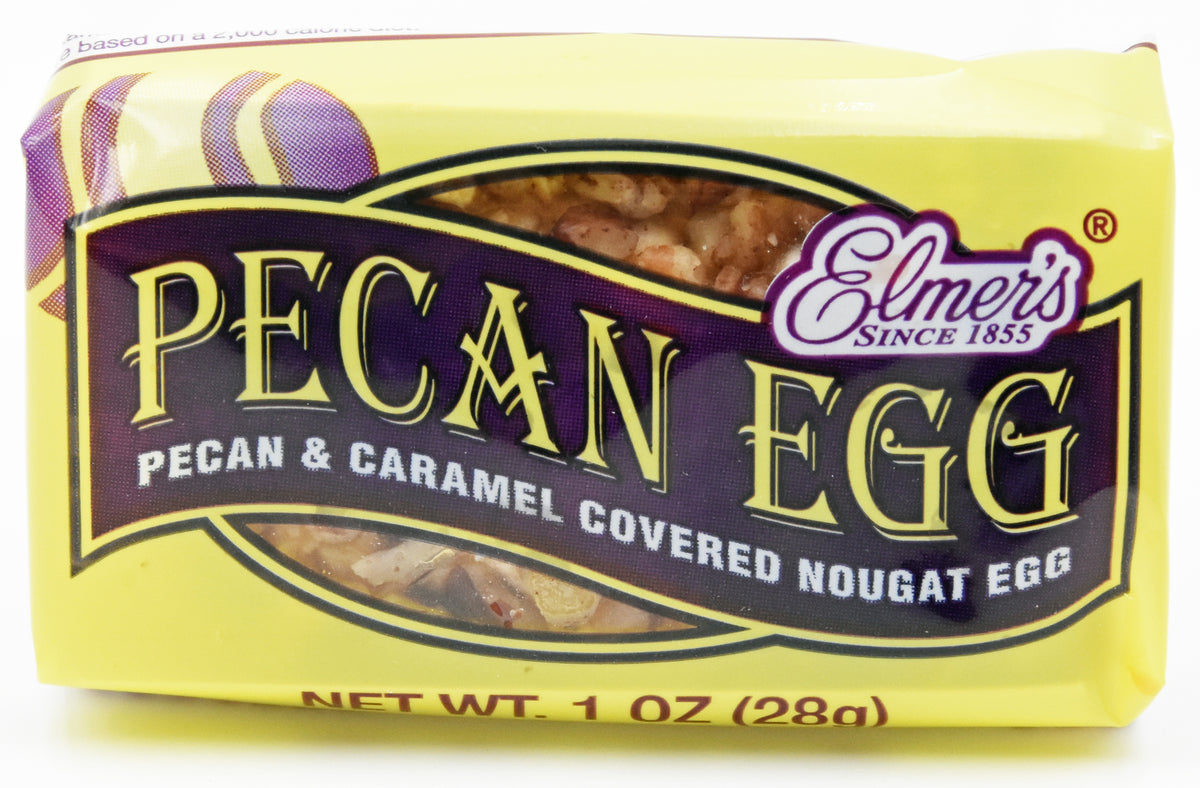 NolaCajun Elmer's Pecan Egg New Orleans iconic chocolate pecan candy egg