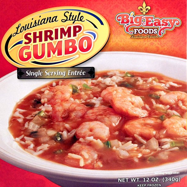 Big Easy Shrimp Gumbo - Louisiana Creole Style Shrimp Gumbo Frozen Entree