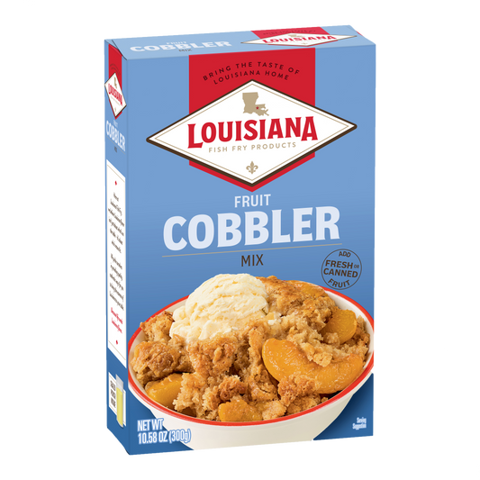 NolaCajun Louisiana Fish Fry Cobbler Mix Louisiana Southern style fruit cobbler baking mix
