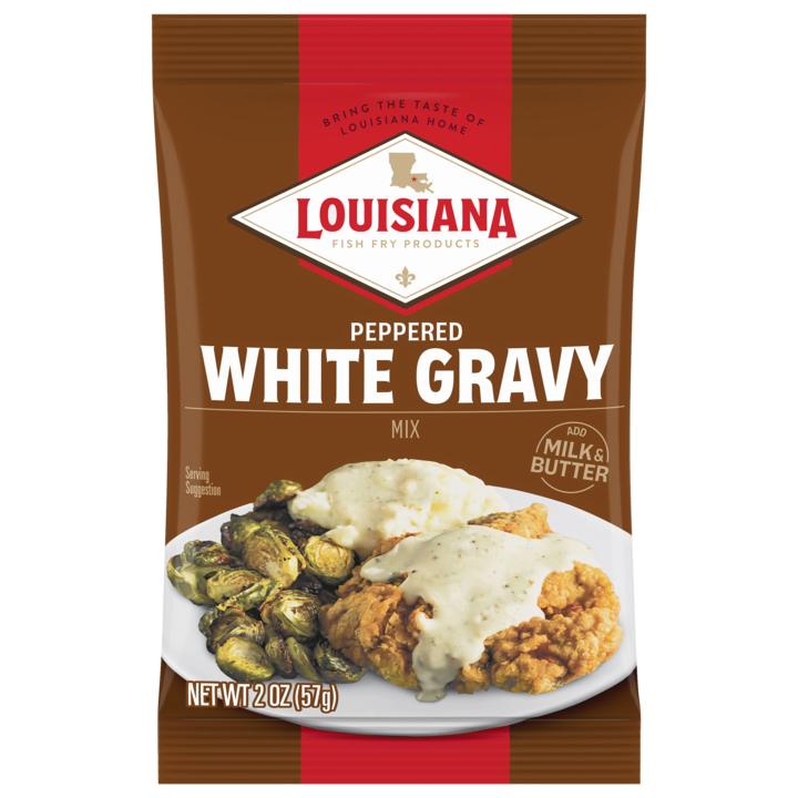 NolaCajun Louisiana Fish Fry Peppered White Gravy Mix Louisiana Gravy Cajun Sauce