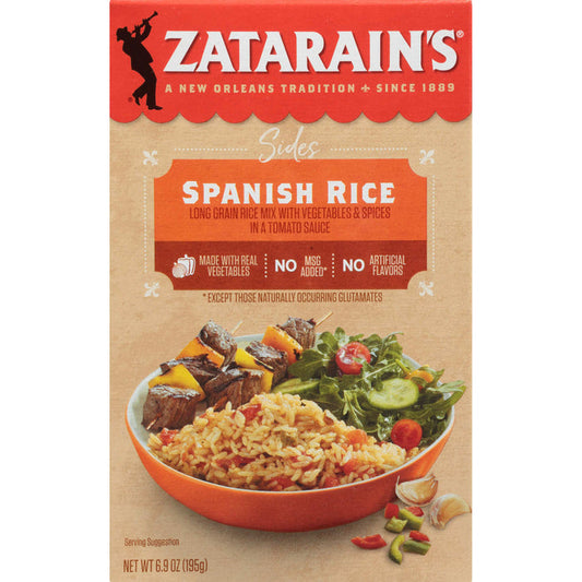 NolaCajun Zatarain's Spanish Rice Front View Louisiana Cajun Spanish Rice Mix