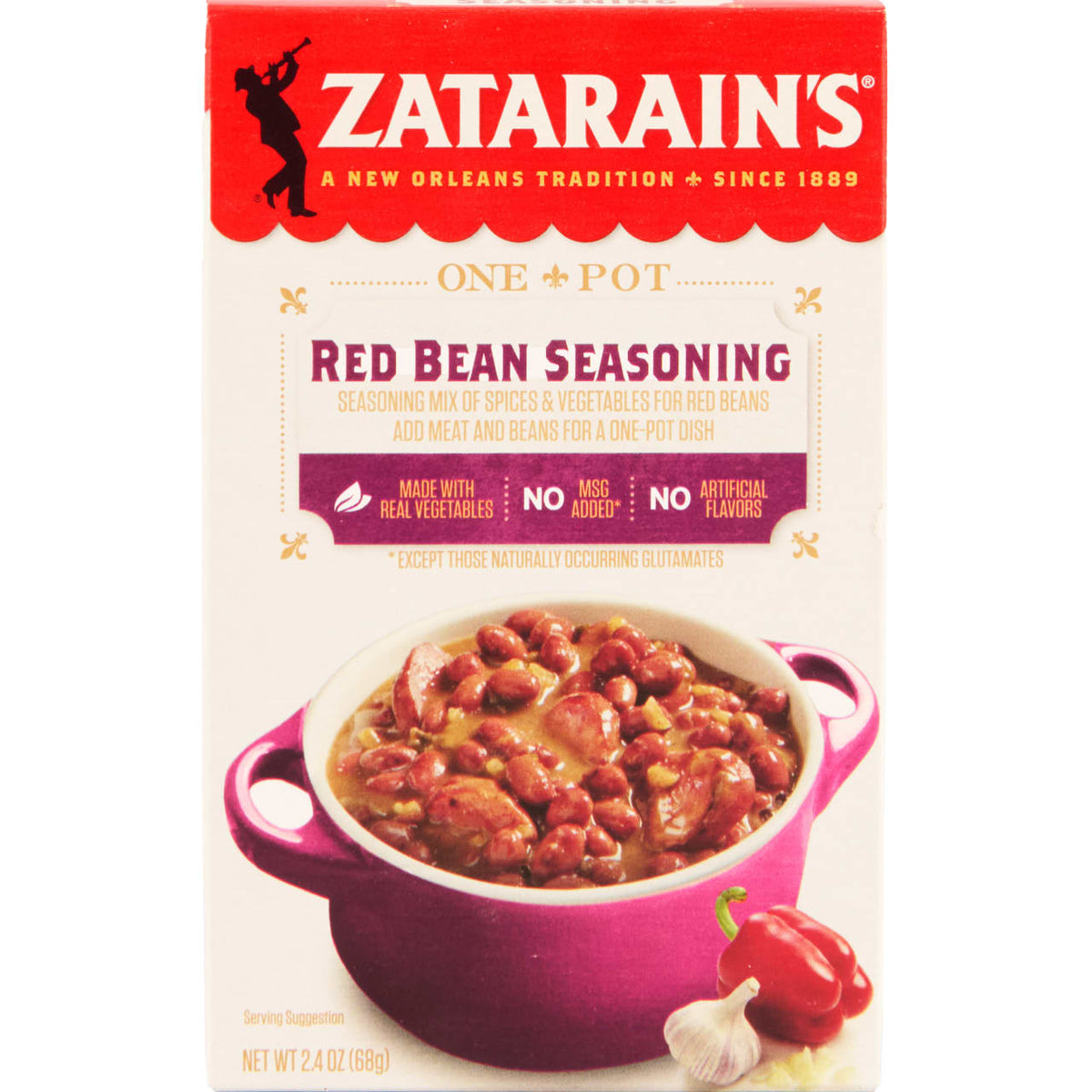 NolaCajun Zatarain's Red Bean Seasonings Mix Louisiana Cajun Red Bean Seasoning Blend
