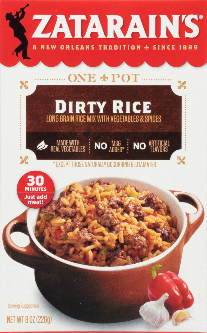 NolaCajun Zatarain's Dirty Rice Louisiana Cajun Dirty Rice Mix Classic New Orleans