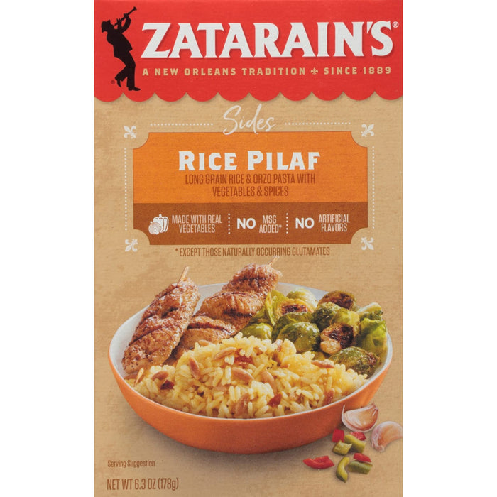 NolaCajun Zatarain's Rice Pilaf Front View Louisiana Cajun Rice Pilaf New Orleans