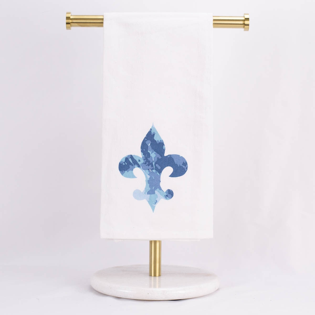 NolaCajun Fleur De Lis Silhouette Hand Towel Louisiana New Orleans Kitchen Towel