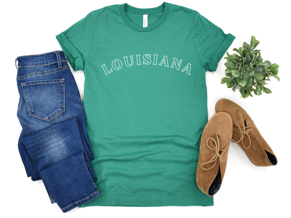 NolaCajun Louisiana Tshirt Side View Louisiana Cajun Spirit Gift