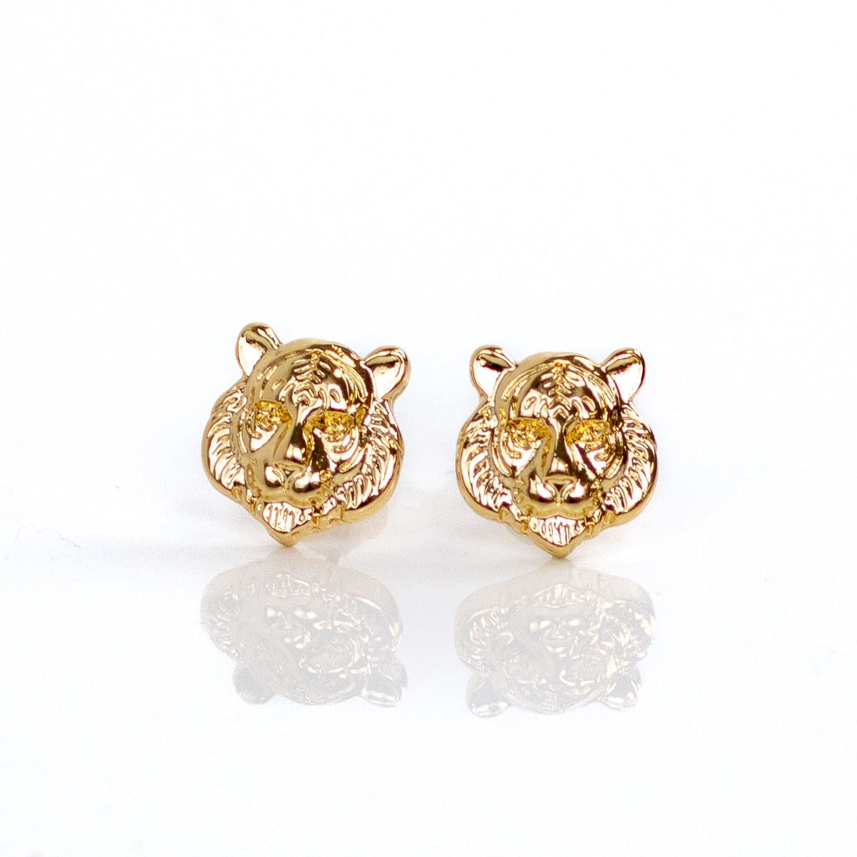 NolaCajun Tiger Stud Earrings Louisiana LSU Tiger Jewelry New Orleans Gift