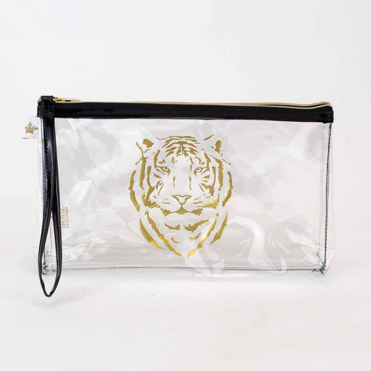 NolaCajun Tiger Clear Organizer Louisiana LSU Tiger Spirit Clear Bag New Orleans