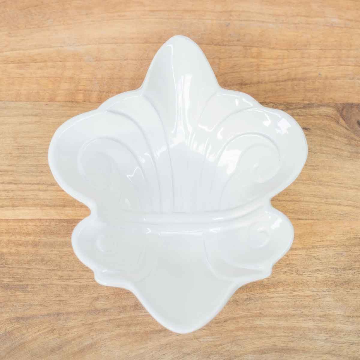 NolaCajun Fleur De Lis Shaped Bowl Louisiana New Orleans Decorative Bowl Gift