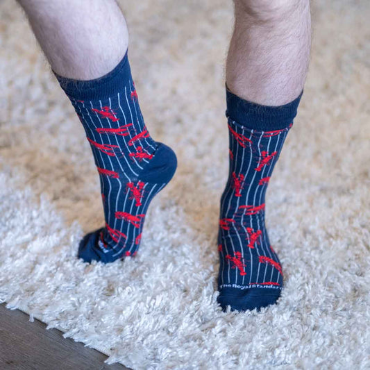 NolaCajun Men's Let's Get Cray Socks Louisiana Crawfish Humor Socks New Orleans