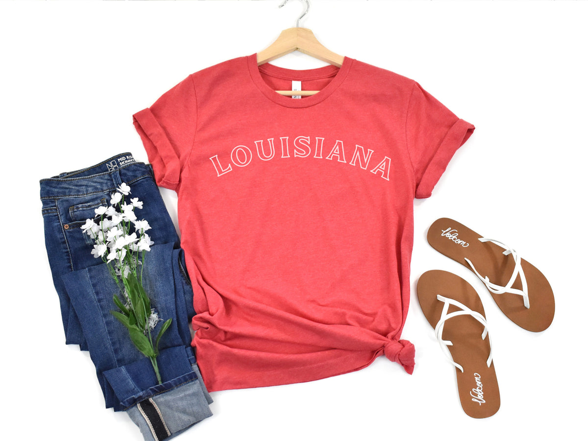 NolaCajun Louisiana Tshirt Worn View Louisiana Cajun Pride State Gift