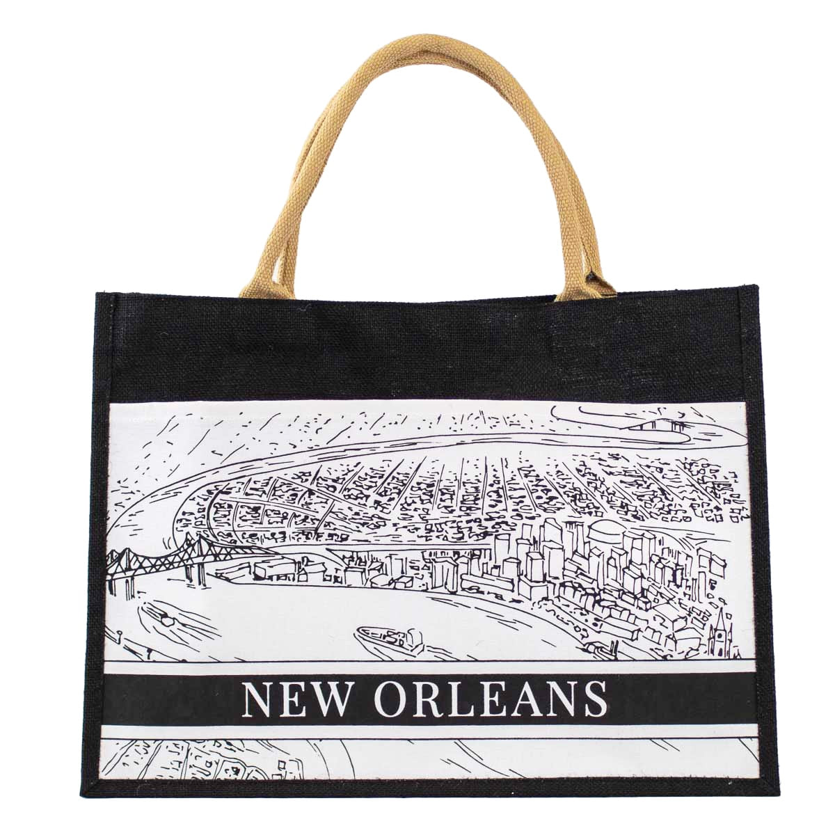 NolaCajun New Orleans Pocket Tote Louisiana Tote Bag New Orleans Souvenir Gift