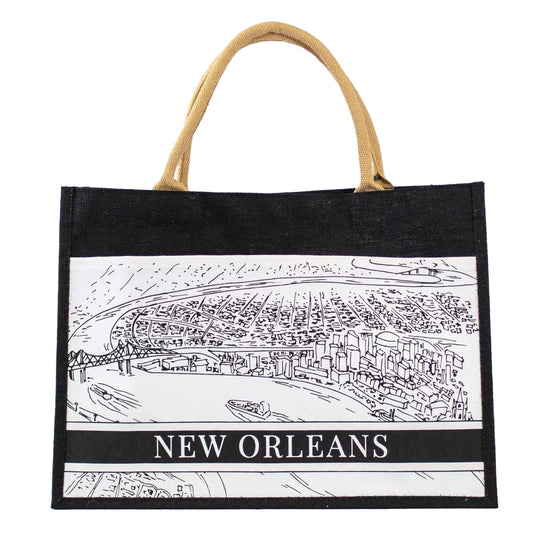 NolaCajun New Orleans Pocket Tote Louisiana Tote Bag New Orleans Souvenir Gift