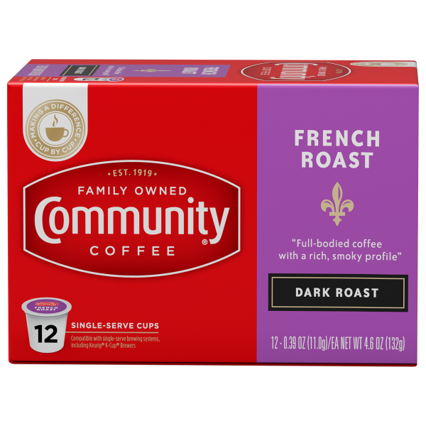 NolaCajun Community Coffee French Roast Single Serve Cups Louisiana Coffee New Orleans