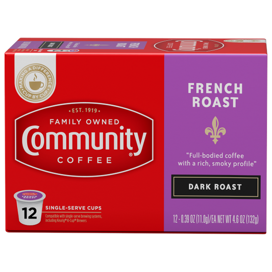 NolaCajun Community Coffee French Roast Single Serve Cups Louisiana Coffee New Orleans
