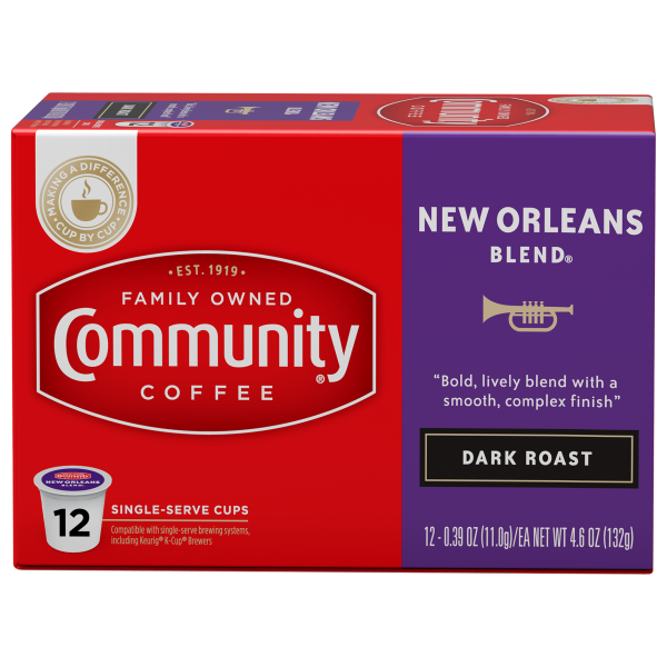 NolaCajun Community Coffee New Orleans Blend Single Serve Cups Louisiana Coffee New Orleans