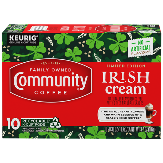 NolaCajun Community Coffee Irish Cream Single Serve Cups Louisiana Coffee New Orleans
