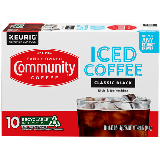 Community Coffee Iced Coffee Cups - Louisiana Cold Brew Iced Coffee Singles