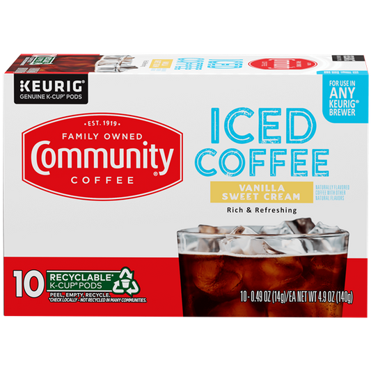 Community Coffee Iced Coffee Cups Variety - Louisiana Cold Brew Coffee