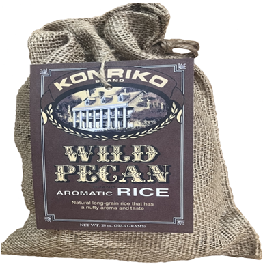 NolaCajun Konriko Wild Pecan Brown Rice Louisiana wild pecan aromatic brown rice bag