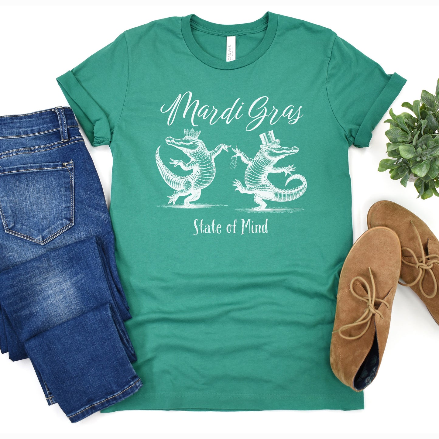 NolaCajun Mardi Gras Alligator Tshirt Logo View Louisiana Cajun Mardi Gras Gift