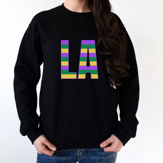 NolaCajun Mardi Gras LA Shirt Back View Louisiana Mardi Gras Pride New Orleans