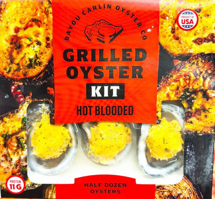 NolaCajun Bayou Carlin Hot Blooded Oysters Half Dozen Louisiana Cajun Seafood