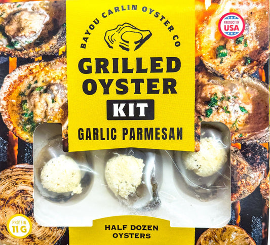 NolaCajun Bayou Carlin Garlic Parmesan Oysters Half Dozen Louisiana Seafood