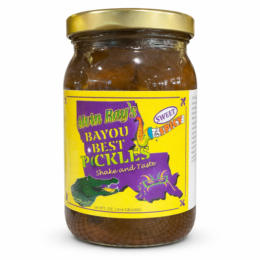Alvin Ray's Bayou Best Pickles Jar - Spicy Louisiana Pickled Vegetables