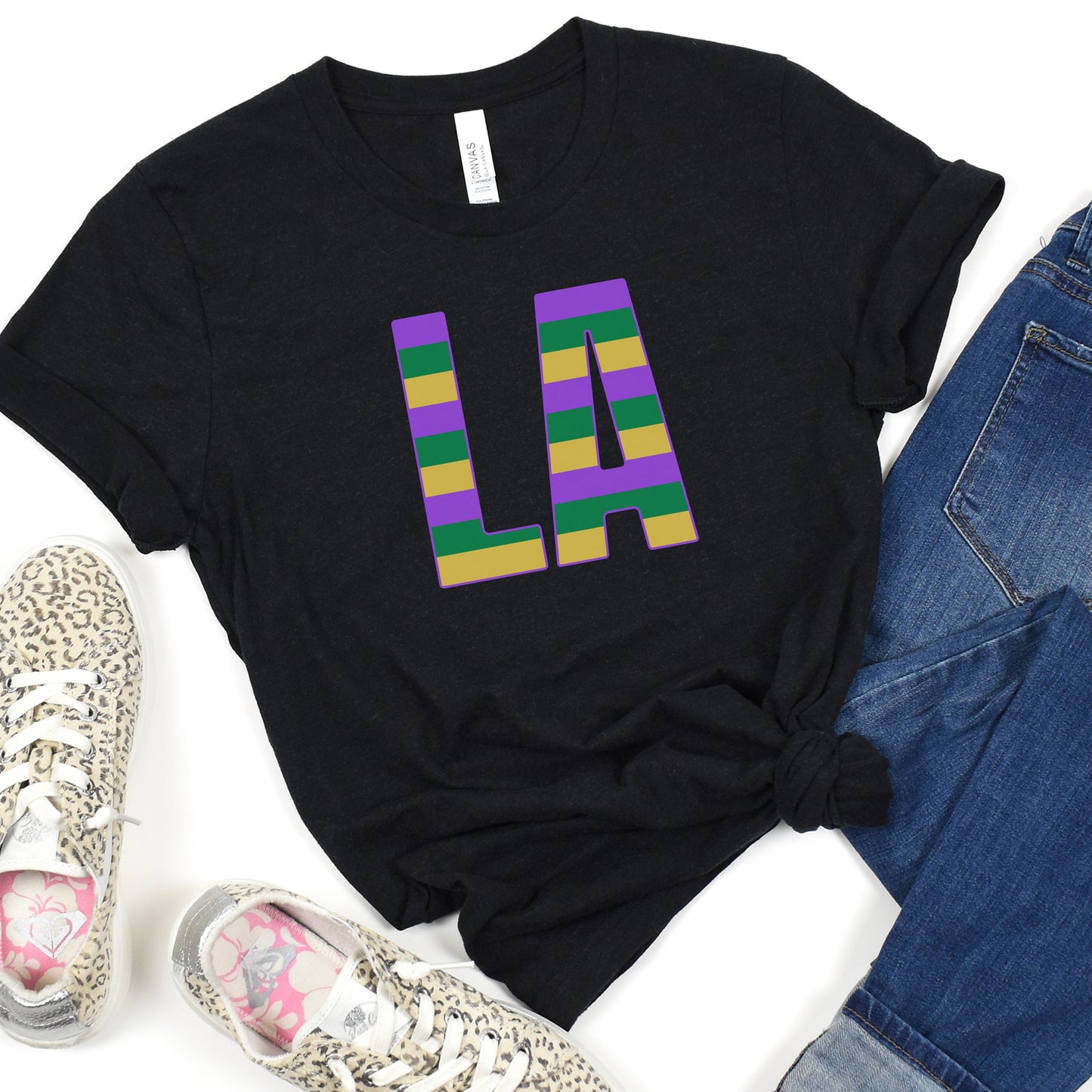 NolaCajun Mardi Gras LA Shirt Lifestyle View Louisiana Mardi Gras Cajun