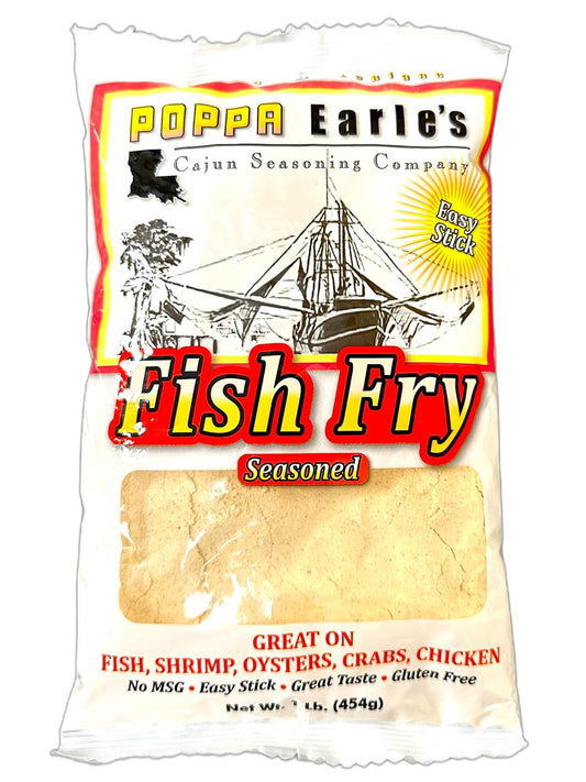 NolaCajun Poppa Earle's Fish Fry Louisiana Cajun Fish Fry Seasoning New Orleans