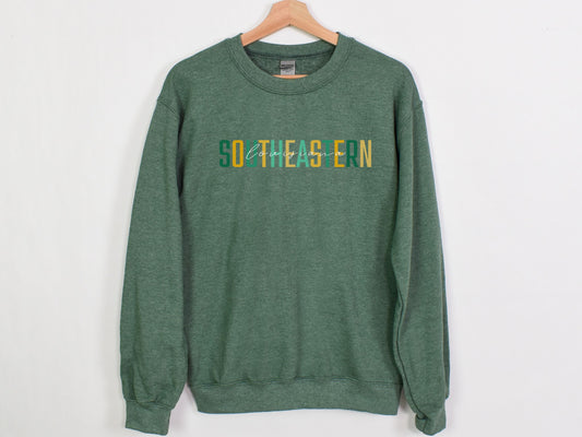 NolaCajun Southeastern Louisiana Sweatshirt Front View SLU Lions Hammond Louisiana