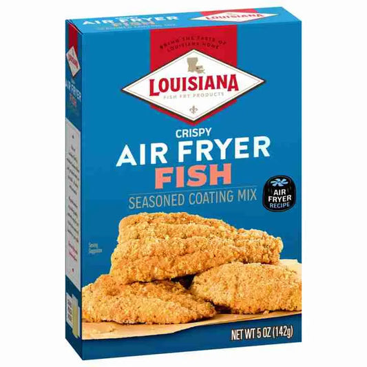 NolaCajun Louisiana Fish Fry Air Fryer Seasoned Coating Mix Fish Louisiana Cajun Breading New Orleans