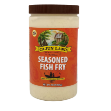 Cajun Land Seasoned Fish Fry 27oz - Louisiana Seasoned Cornmeal Fish Fry