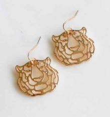 NolaCajun Bengal Earrings Louisiana Tiger Spirit Jewelry New Orleans