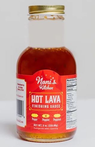 NolaCajun Nonis Kitchen Hot Lava Finishing Sauce Louisiana Cajun Hot Sauce New Orleans