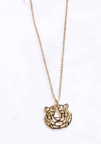 NolaCajun Tiger Pendant Necklace Louisiana Tiger Spirit Jewelry New Orleans