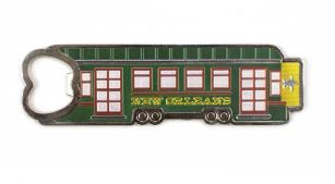 NolaCajun Streetcar Bottle Opener Magnet Louisiana New Orleans Decor