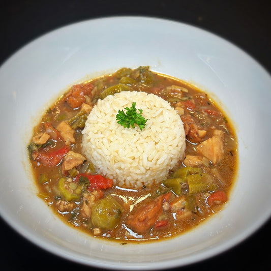 NolaCajun Chicken and Sausage Gumbo with Okra Louisiana Cajun Classic New Orleans